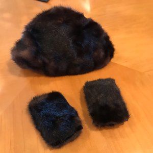 Lowenthal's Mink Cuffs & Hat